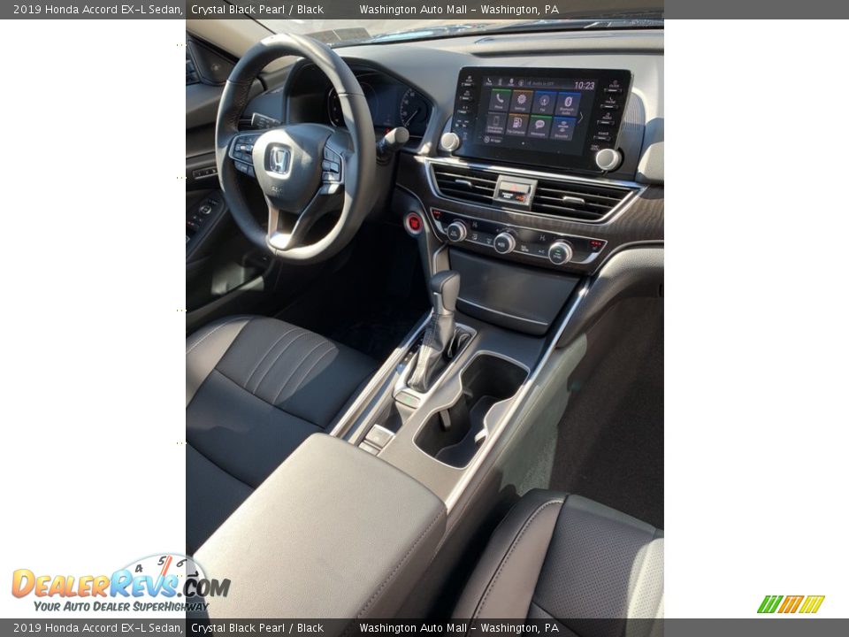 2019 Honda Accord EX-L Sedan Crystal Black Pearl / Black Photo #28