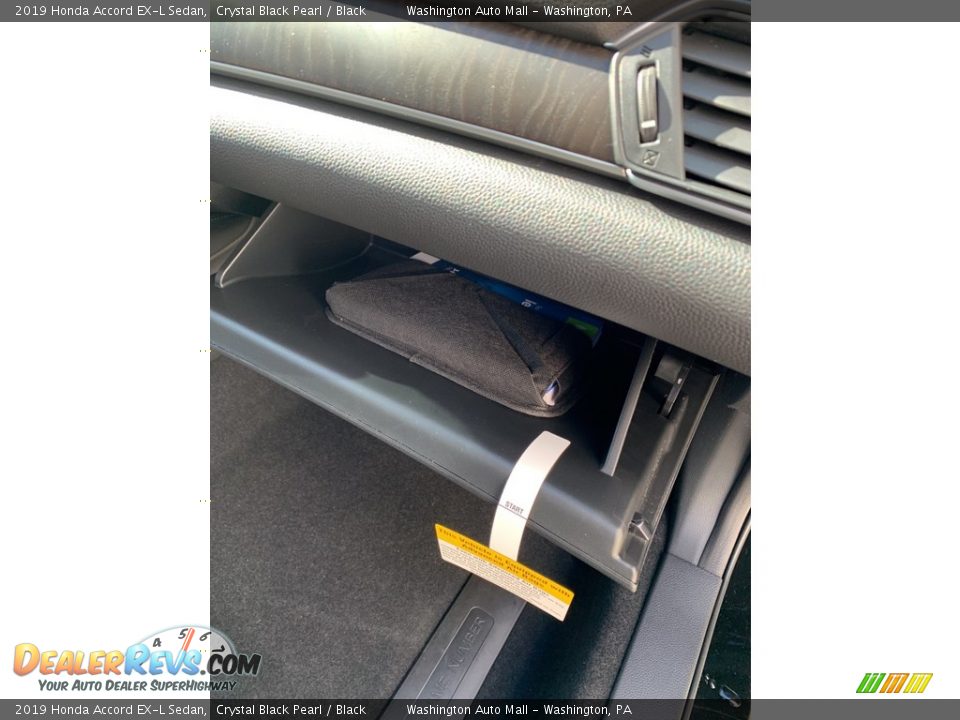 2019 Honda Accord EX-L Sedan Crystal Black Pearl / Black Photo #29