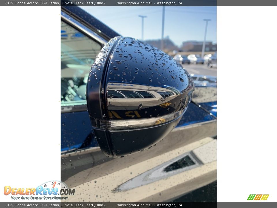 2019 Honda Accord EX-L Sedan Crystal Black Pearl / Black Photo #30