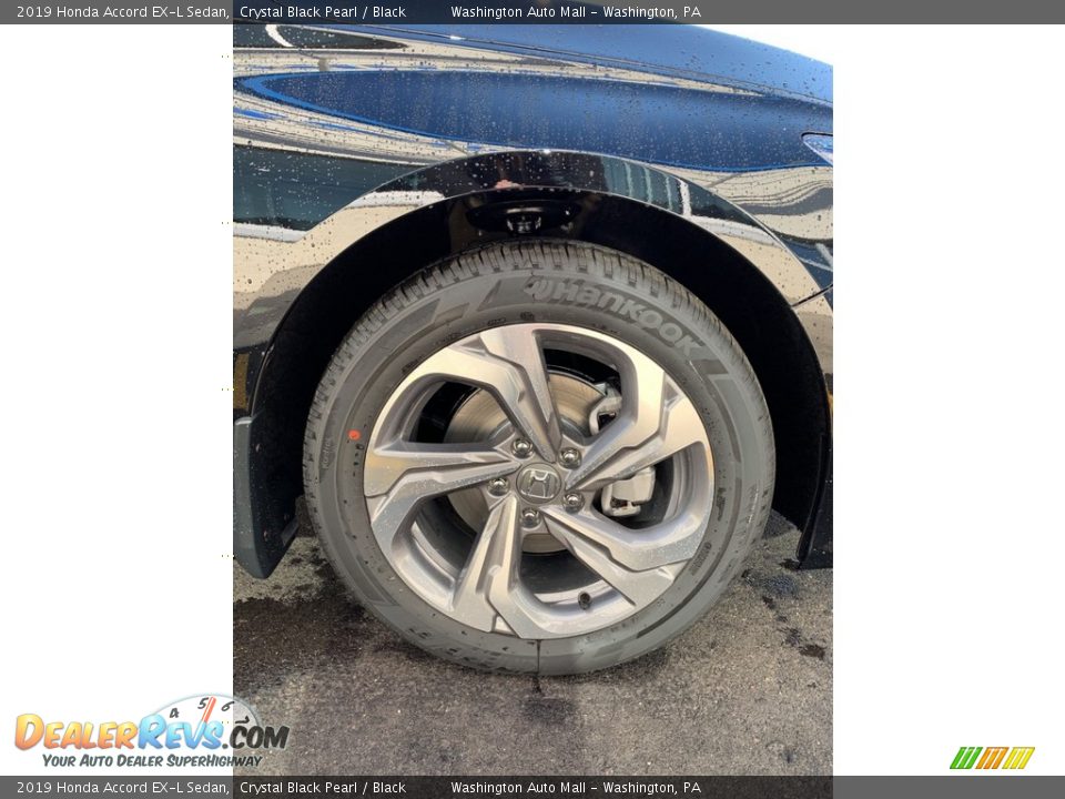 2019 Honda Accord EX-L Sedan Crystal Black Pearl / Black Photo #31