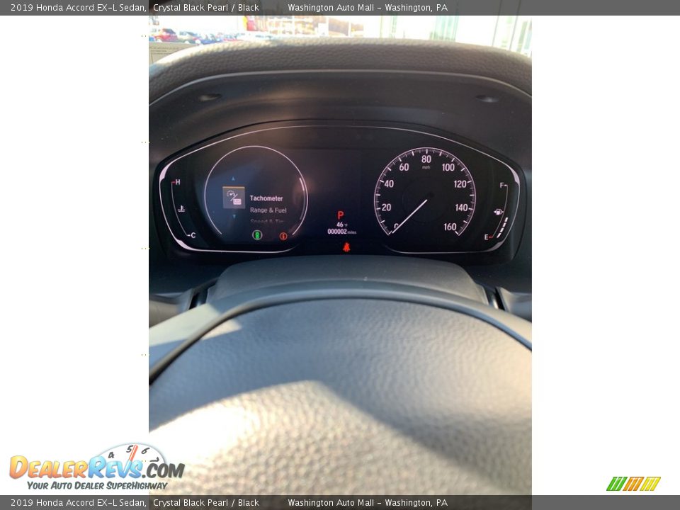 2019 Honda Accord EX-L Sedan Crystal Black Pearl / Black Photo #32