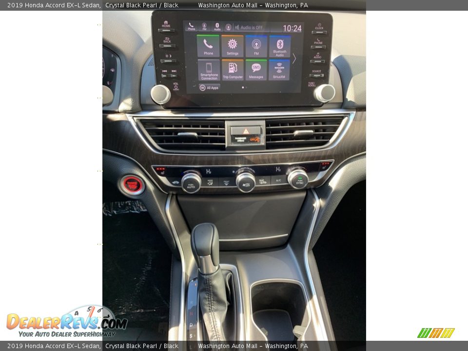2019 Honda Accord EX-L Sedan Crystal Black Pearl / Black Photo #33