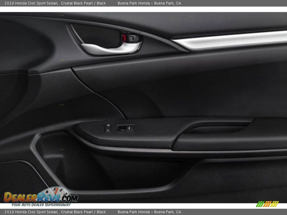 2019 Honda Civic Sport Sedan Crystal Black Pearl / Black Photo #31