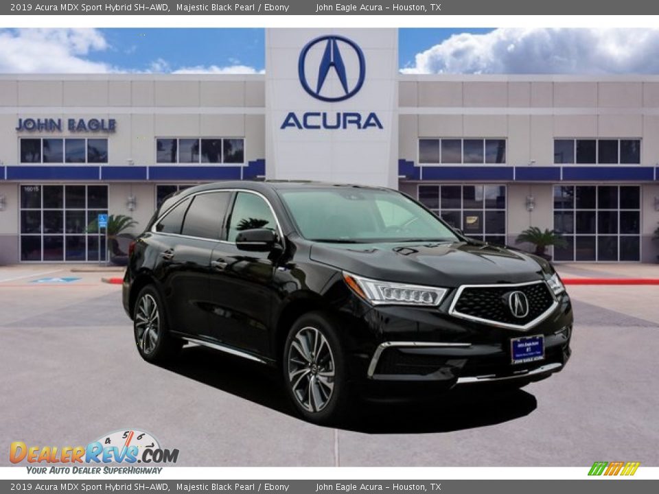 2019 Acura MDX Sport Hybrid SH-AWD Majestic Black Pearl / Ebony Photo #1