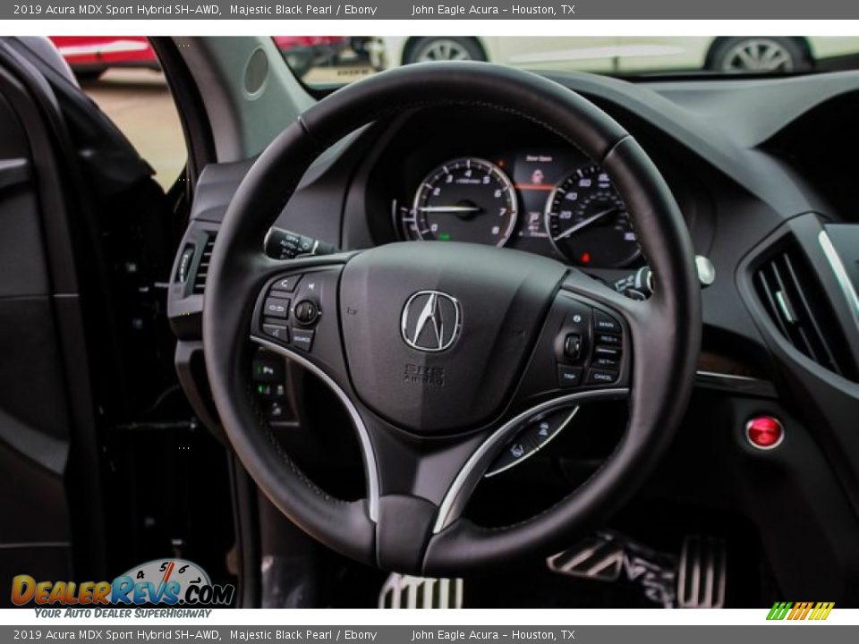 2019 Acura MDX Sport Hybrid SH-AWD Majestic Black Pearl / Ebony Photo #30