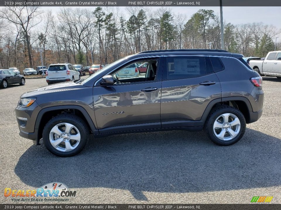 2019 Jeep Compass Latitude 4x4 Granite Crystal Metallic / Black Photo #3