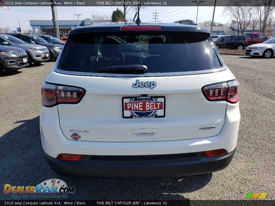 2019 Jeep Compass Latitude 4x4 White / Black Photo #5