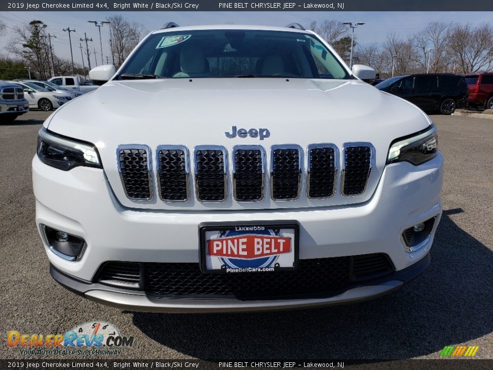 2019 Jeep Cherokee Limited 4x4 Bright White / Black/Ski Grey Photo #2