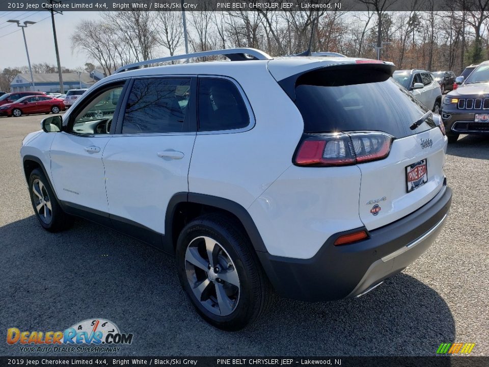 2019 Jeep Cherokee Limited 4x4 Bright White / Black/Ski Grey Photo #4