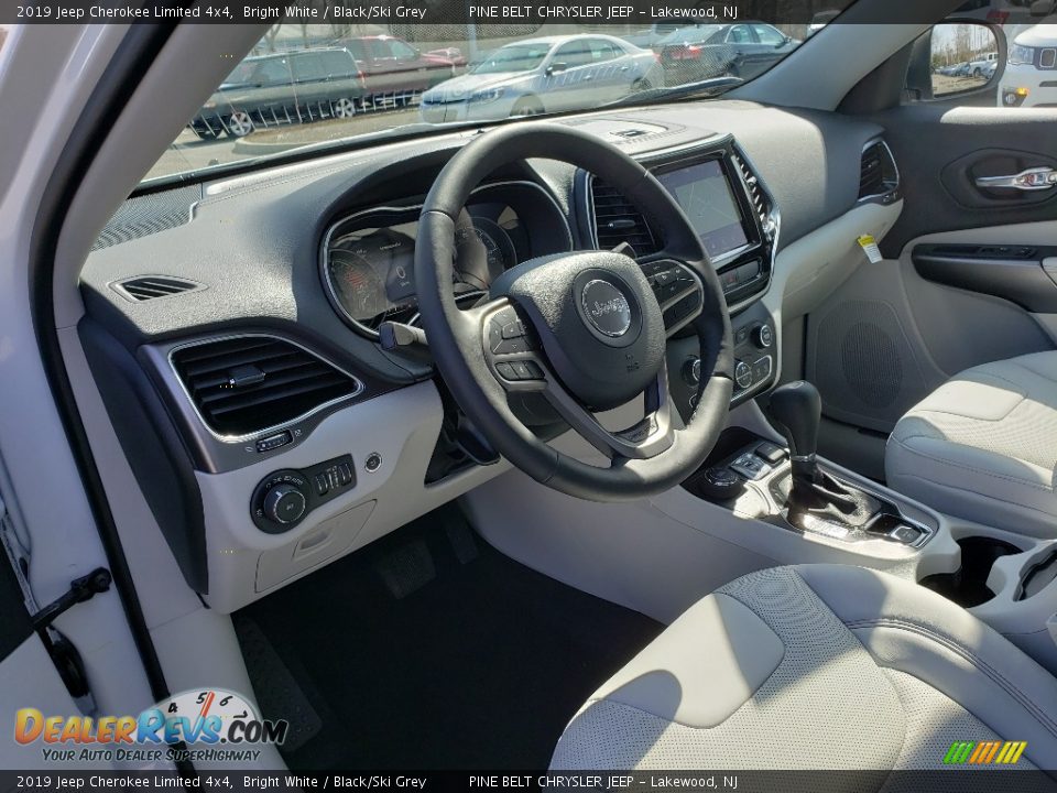 2019 Jeep Cherokee Limited 4x4 Bright White / Black/Ski Grey Photo #7