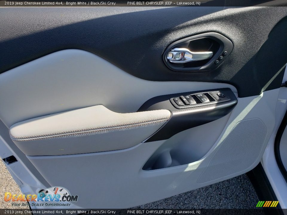 2019 Jeep Cherokee Limited 4x4 Bright White / Black/Ski Grey Photo #8