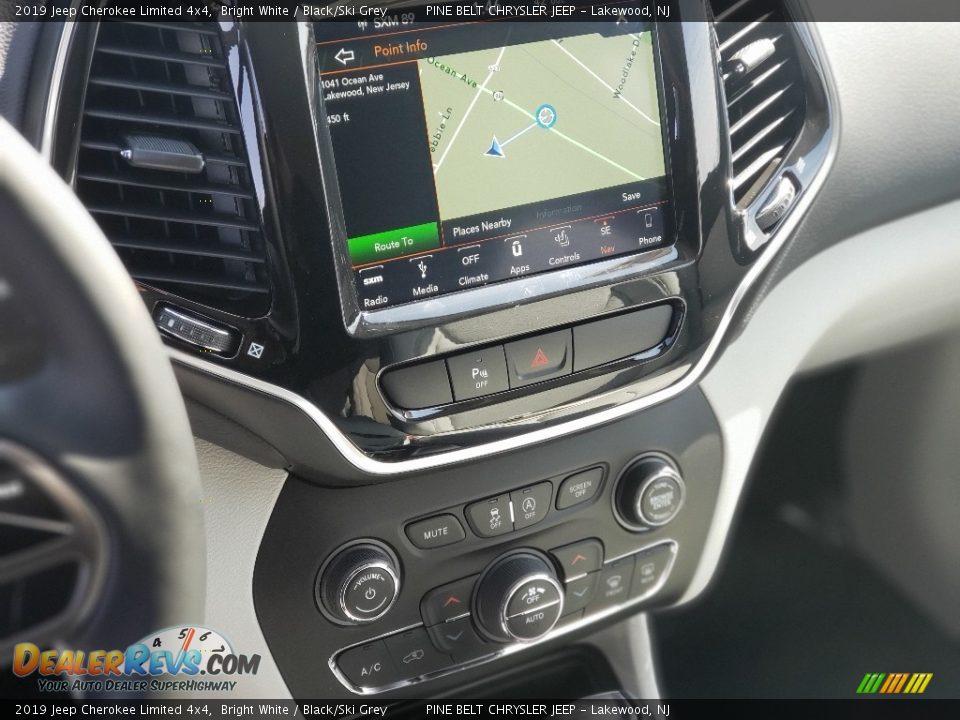 2019 Jeep Cherokee Limited 4x4 Bright White / Black/Ski Grey Photo #10