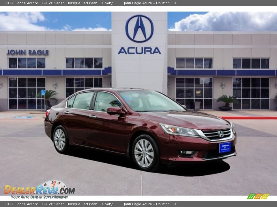 2014 Honda Accord EX-L V6 Sedan Basque Red Pearl II / Ivory Photo #1