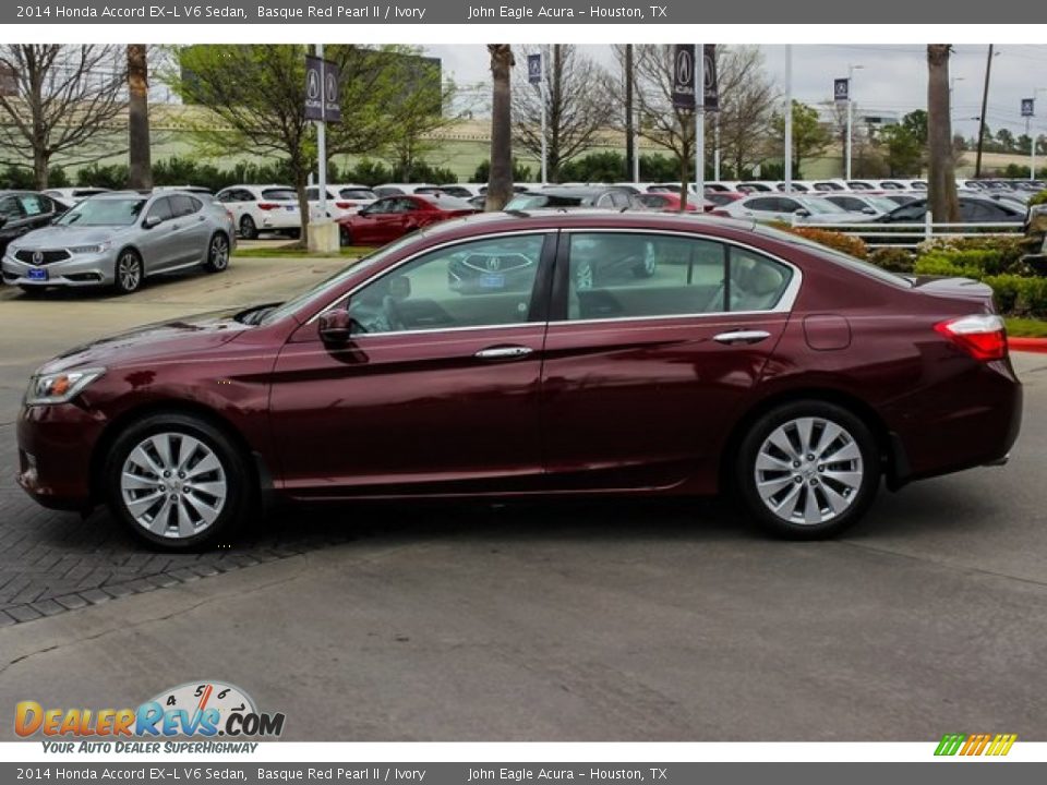 2014 Honda Accord EX-L V6 Sedan Basque Red Pearl II / Ivory Photo #4