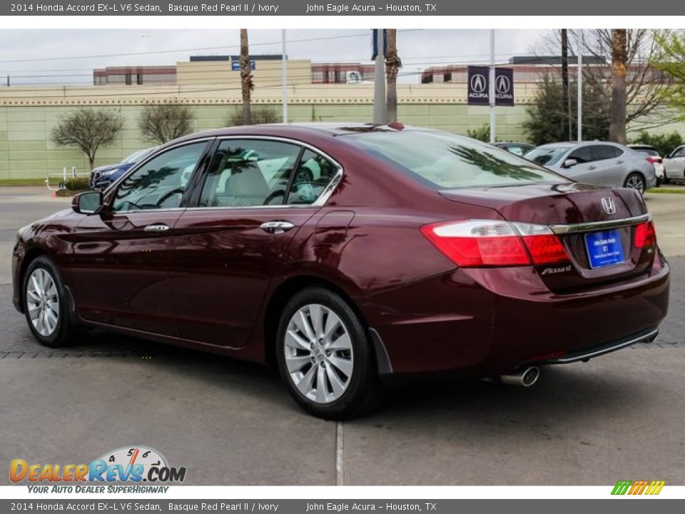 2014 Honda Accord EX-L V6 Sedan Basque Red Pearl II / Ivory Photo #5