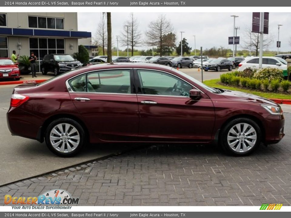 2014 Honda Accord EX-L V6 Sedan Basque Red Pearl II / Ivory Photo #8