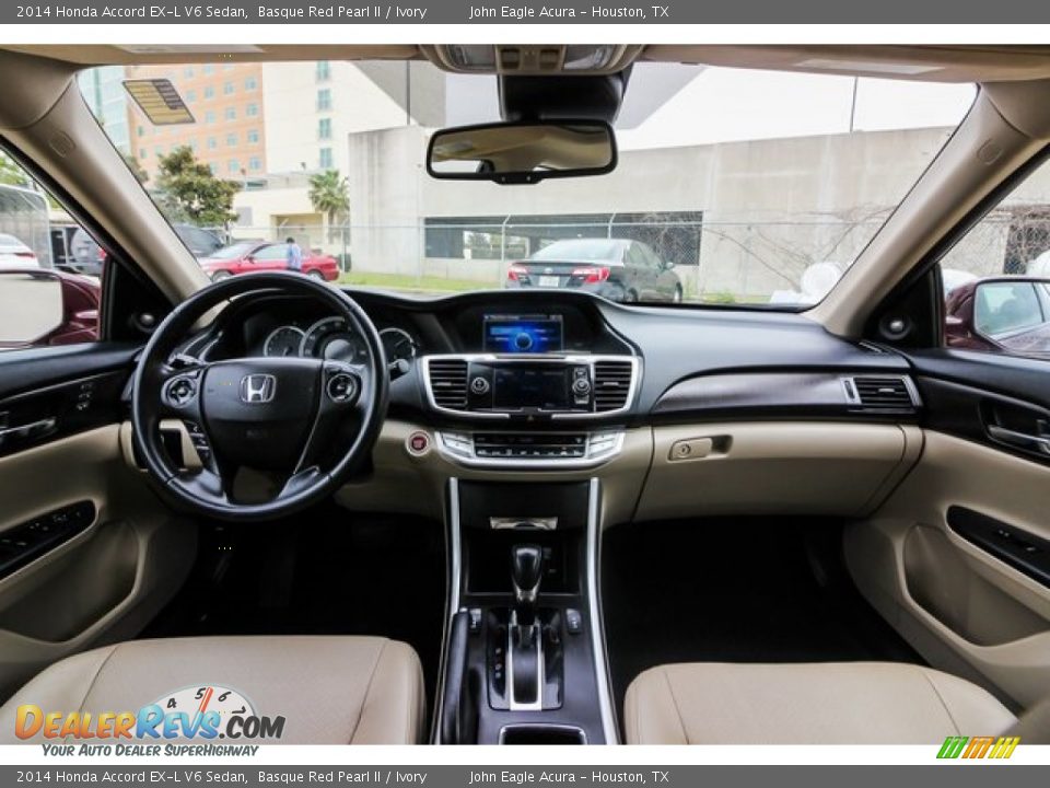 2014 Honda Accord EX-L V6 Sedan Basque Red Pearl II / Ivory Photo #9