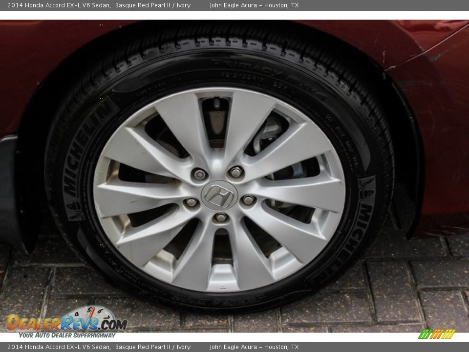2014 Honda Accord EX-L V6 Sedan Basque Red Pearl II / Ivory Photo #10