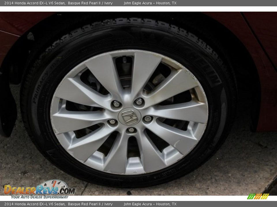 2014 Honda Accord EX-L V6 Sedan Basque Red Pearl II / Ivory Photo #11