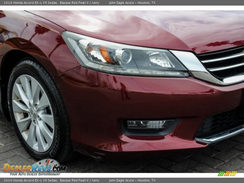 2014 Honda Accord EX-L V6 Sedan Basque Red Pearl II / Ivory Photo #12