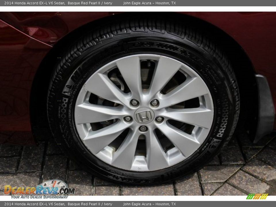 2014 Honda Accord EX-L V6 Sedan Basque Red Pearl II / Ivory Photo #13