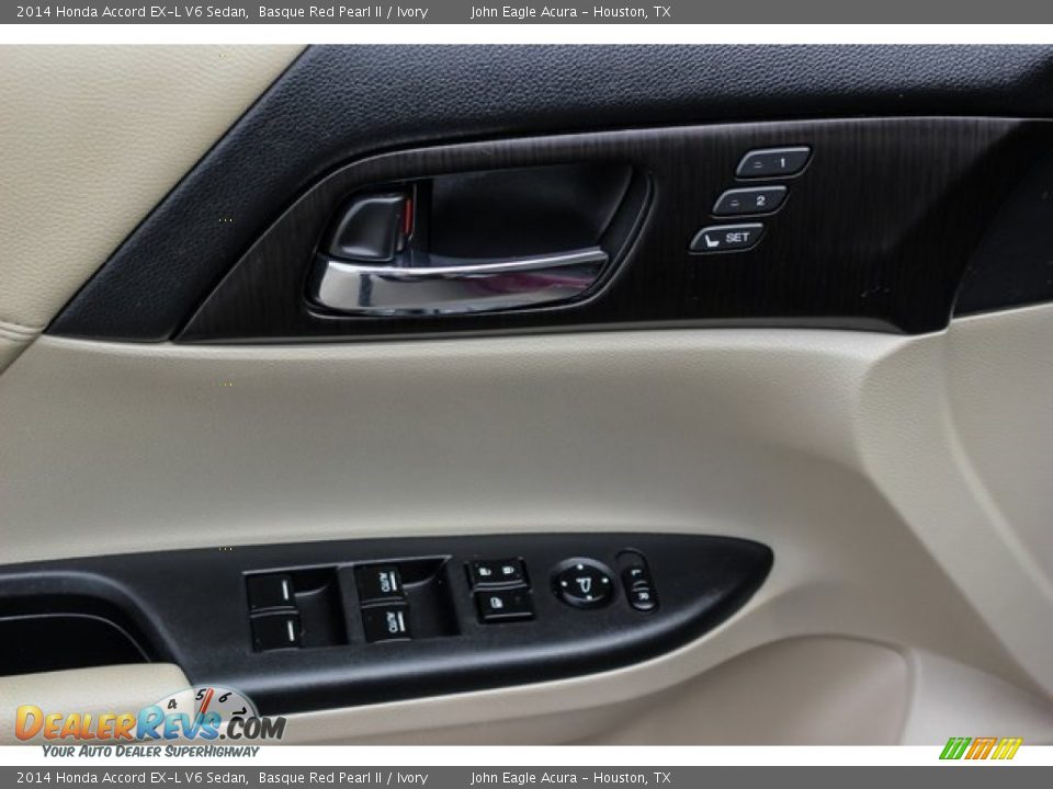2014 Honda Accord EX-L V6 Sedan Basque Red Pearl II / Ivory Photo #15
