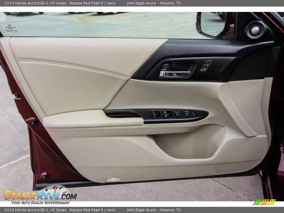 2014 Honda Accord EX-L V6 Sedan Basque Red Pearl II / Ivory Photo #18