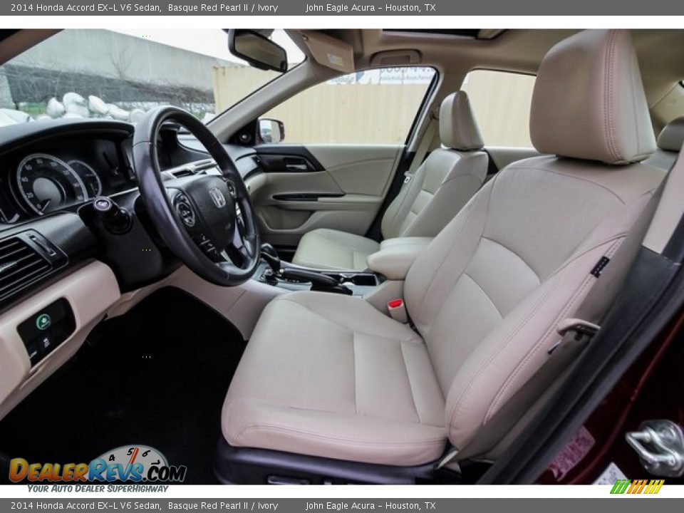 2014 Honda Accord EX-L V6 Sedan Basque Red Pearl II / Ivory Photo #19