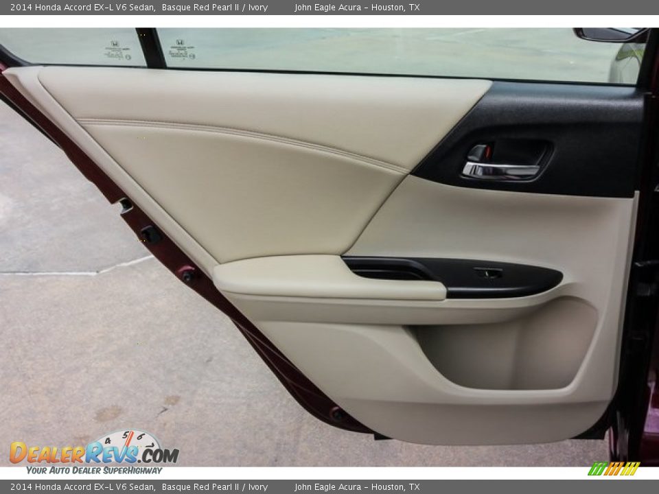 2014 Honda Accord EX-L V6 Sedan Basque Red Pearl II / Ivory Photo #20