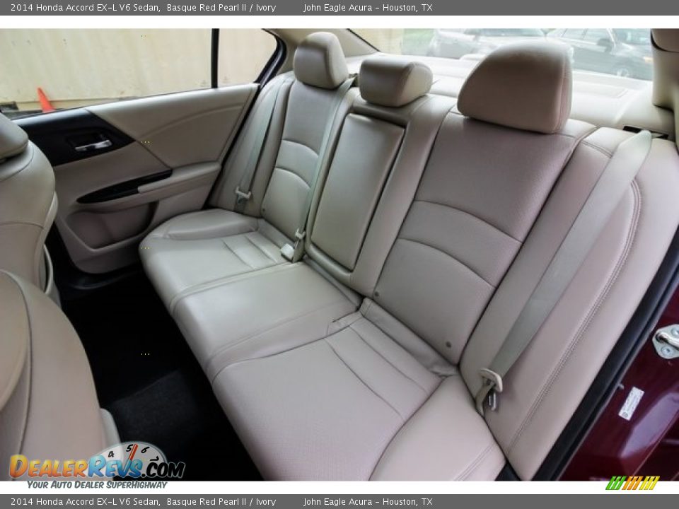 2014 Honda Accord EX-L V6 Sedan Basque Red Pearl II / Ivory Photo #21