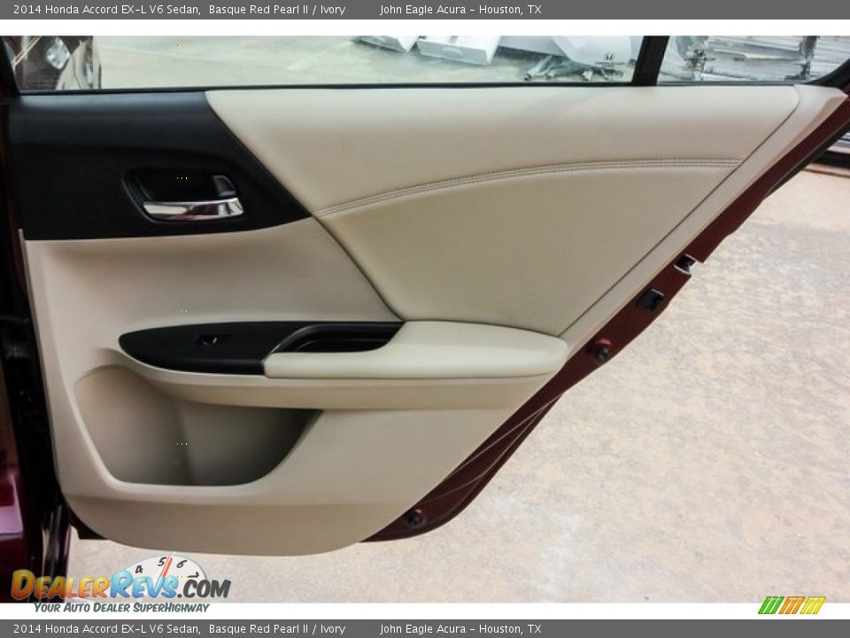 2014 Honda Accord EX-L V6 Sedan Basque Red Pearl II / Ivory Photo #23