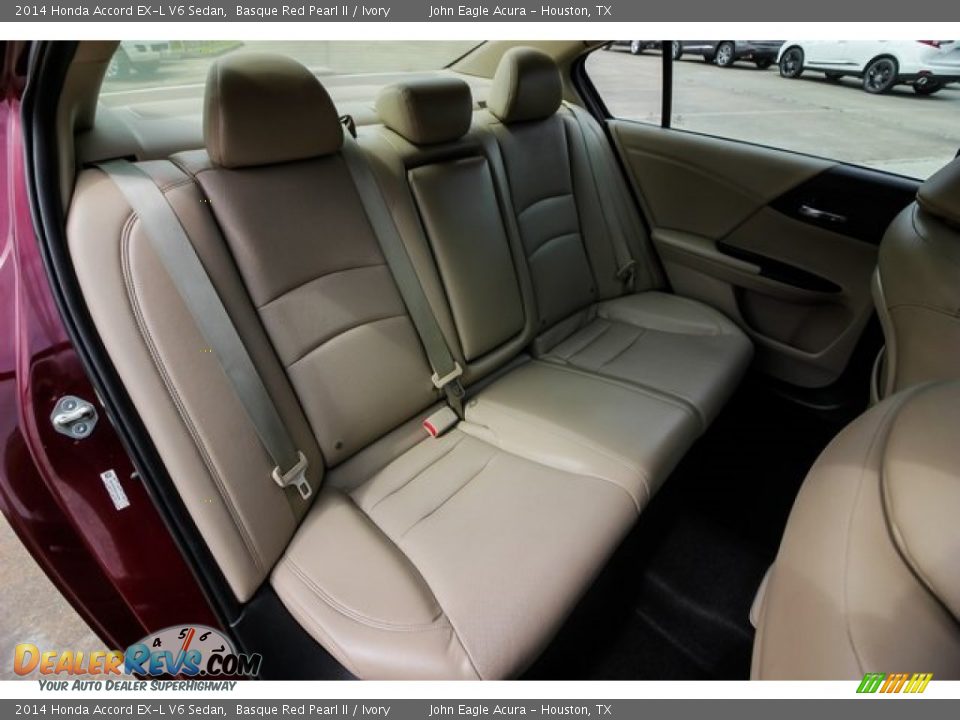 2014 Honda Accord EX-L V6 Sedan Basque Red Pearl II / Ivory Photo #24