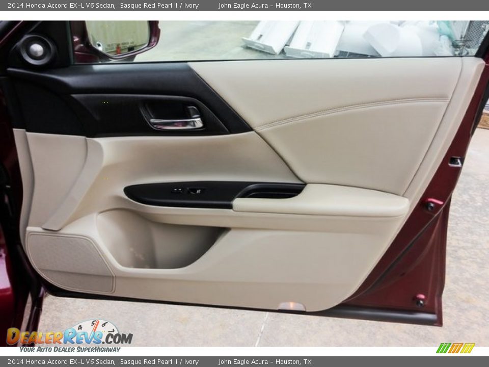 2014 Honda Accord EX-L V6 Sedan Basque Red Pearl II / Ivory Photo #25