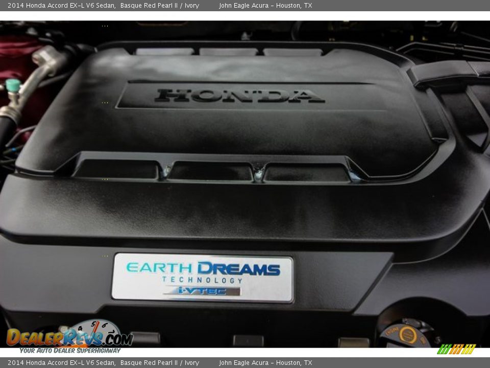 2014 Honda Accord EX-L V6 Sedan Basque Red Pearl II / Ivory Photo #28