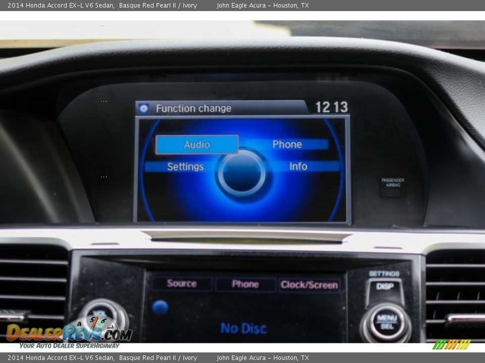 2014 Honda Accord EX-L V6 Sedan Basque Red Pearl II / Ivory Photo #30