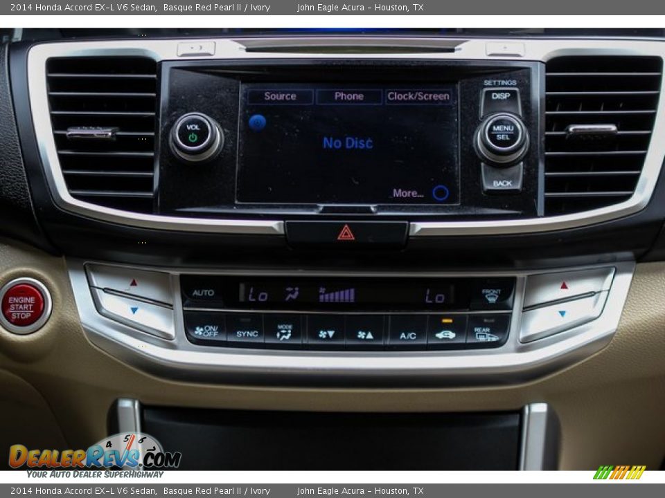 2014 Honda Accord EX-L V6 Sedan Basque Red Pearl II / Ivory Photo #31