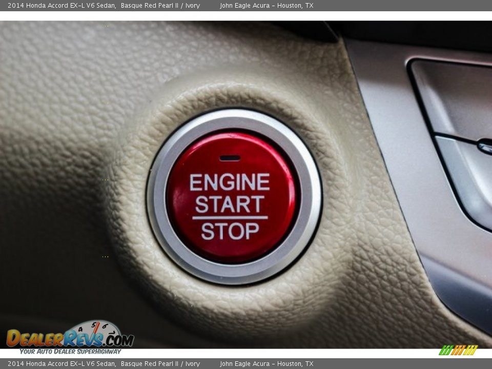 2014 Honda Accord EX-L V6 Sedan Basque Red Pearl II / Ivory Photo #35