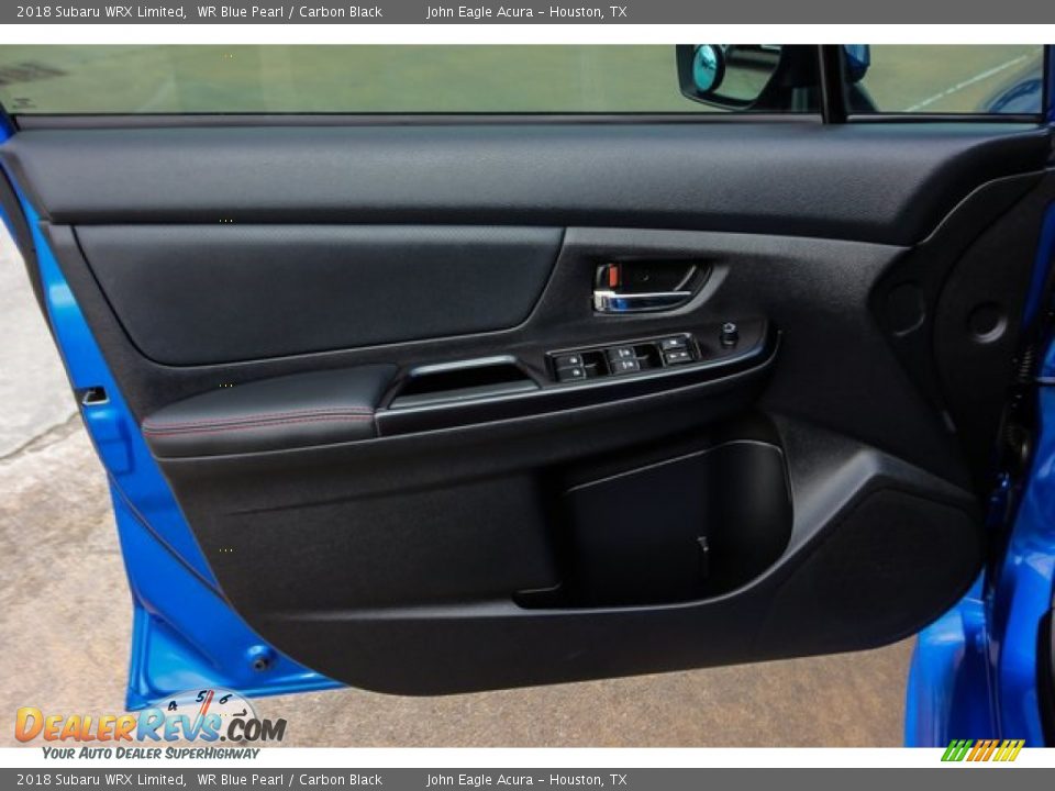 2018 Subaru WRX Limited WR Blue Pearl / Carbon Black Photo #17