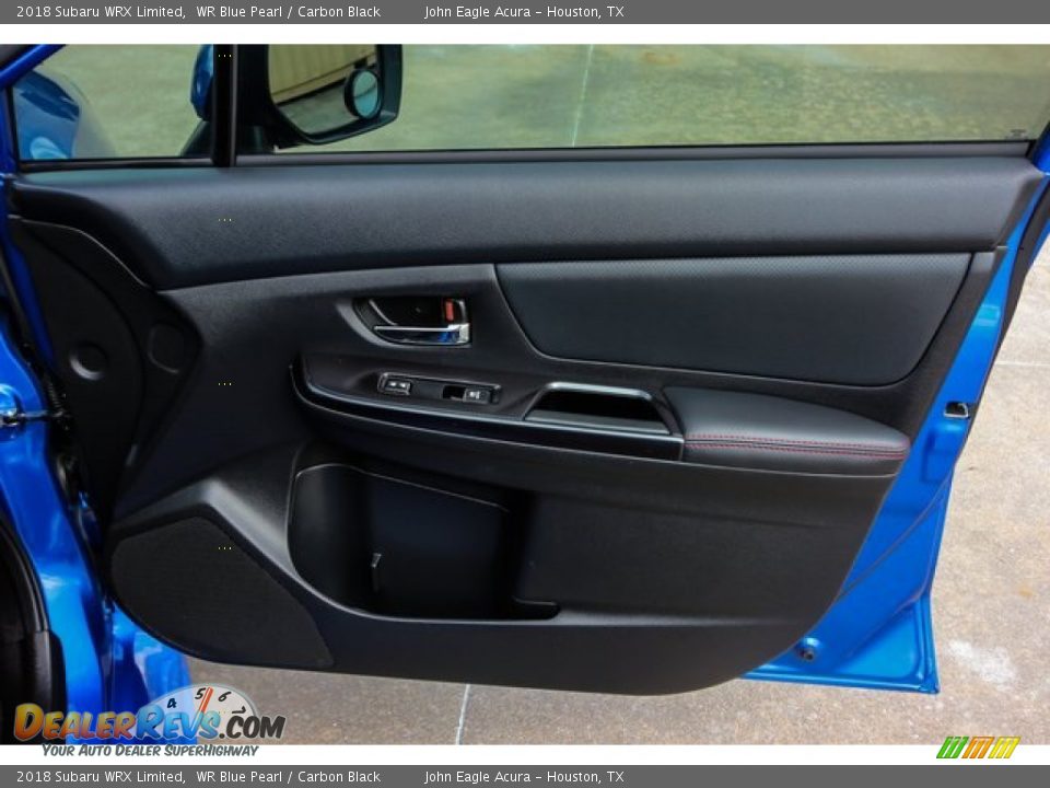 2018 Subaru WRX Limited WR Blue Pearl / Carbon Black Photo #24