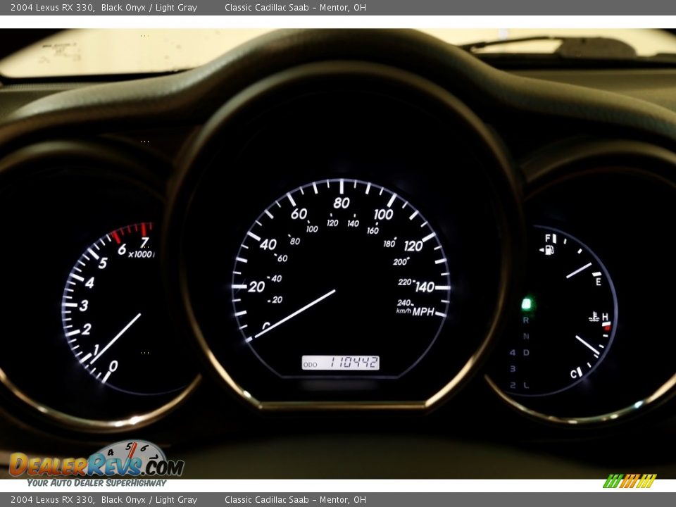 2004 Lexus RX 330 Black Onyx / Light Gray Photo #10