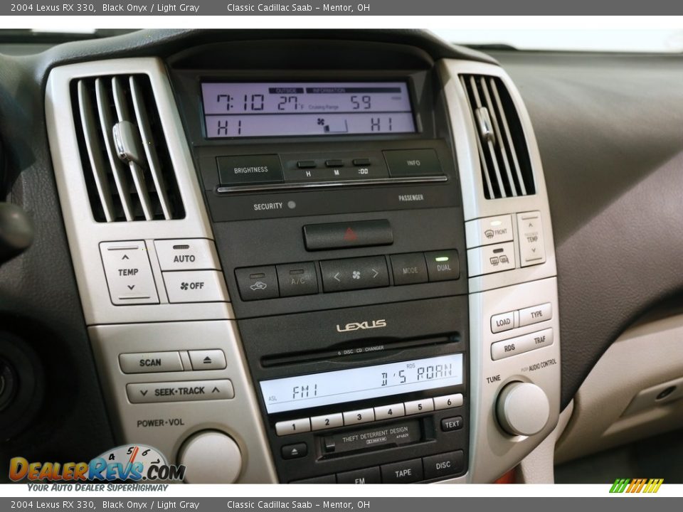 2004 Lexus RX 330 Black Onyx / Light Gray Photo #12