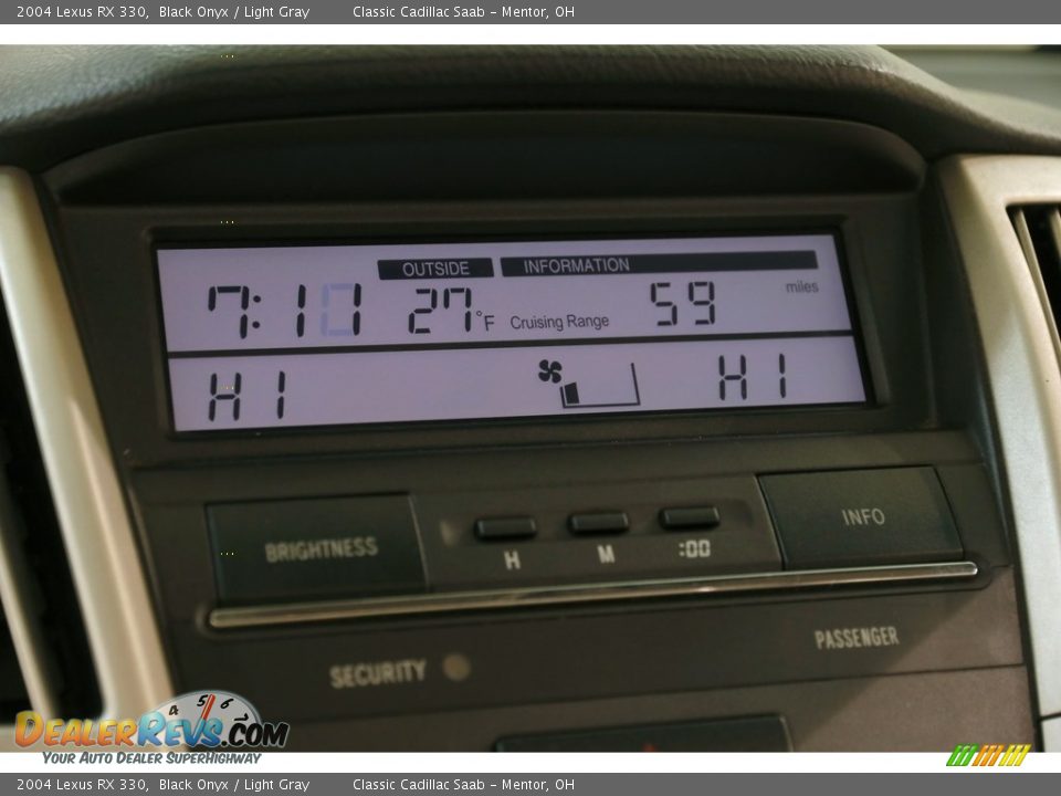 2004 Lexus RX 330 Black Onyx / Light Gray Photo #13