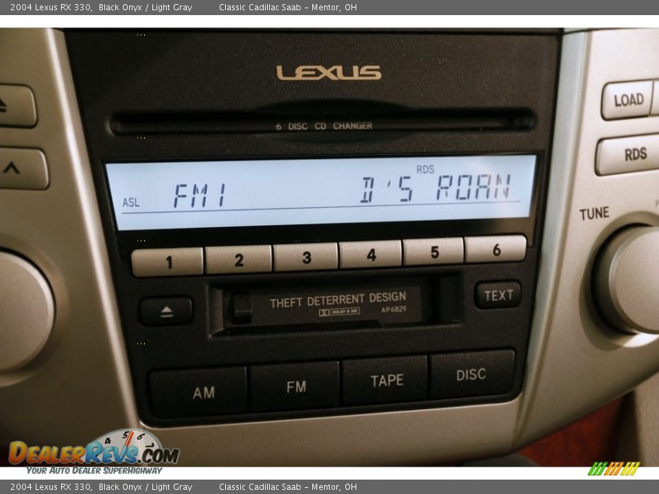 2004 Lexus RX 330 Black Onyx / Light Gray Photo #14