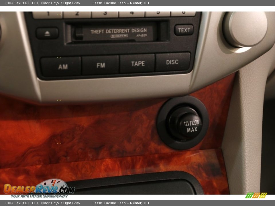 2004 Lexus RX 330 Black Onyx / Light Gray Photo #15