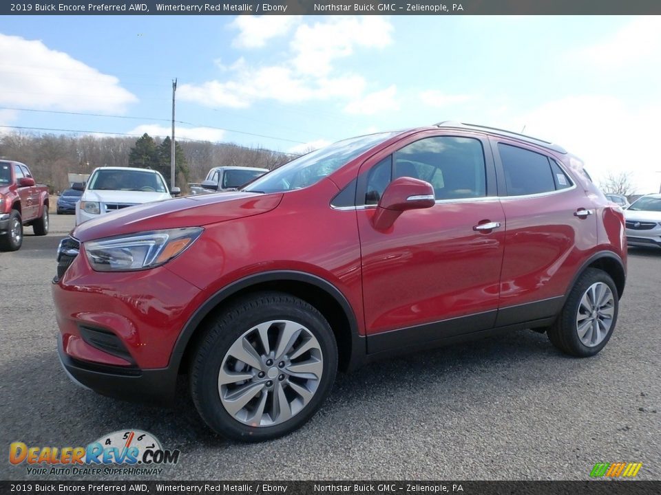 2019 Buick Encore Preferred AWD Winterberry Red Metallic / Ebony Photo #1