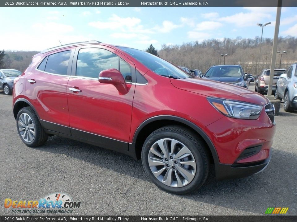 2019 Buick Encore Preferred AWD Winterberry Red Metallic / Ebony Photo #3