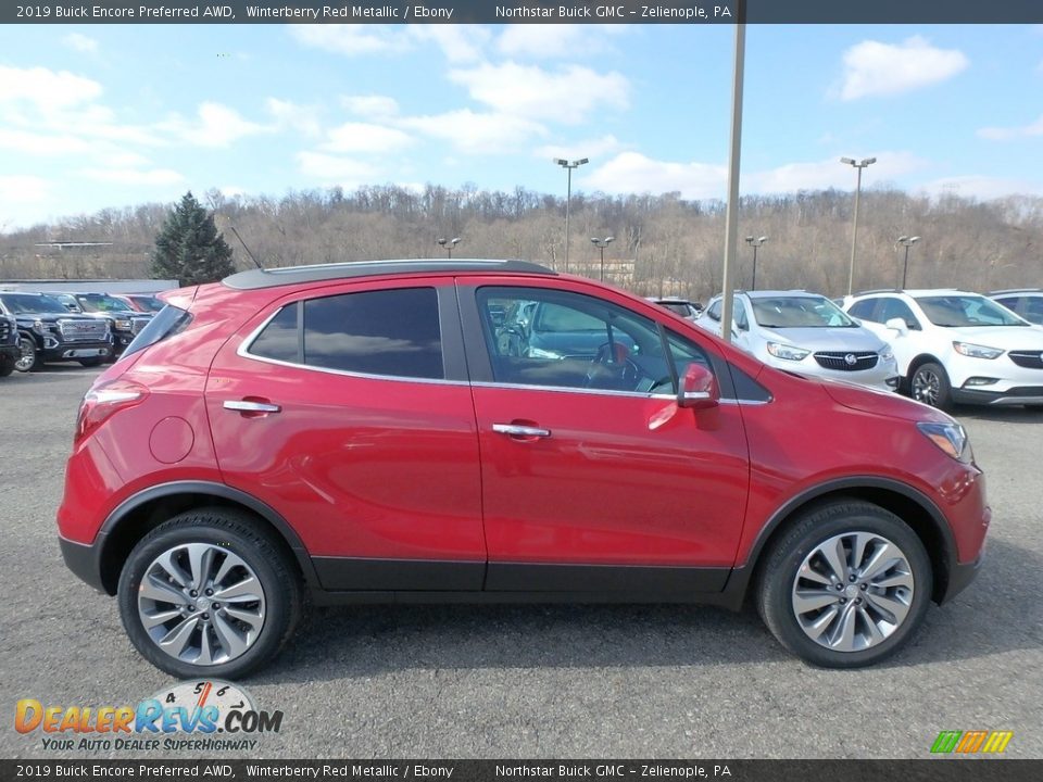 2019 Buick Encore Preferred AWD Winterberry Red Metallic / Ebony Photo #4