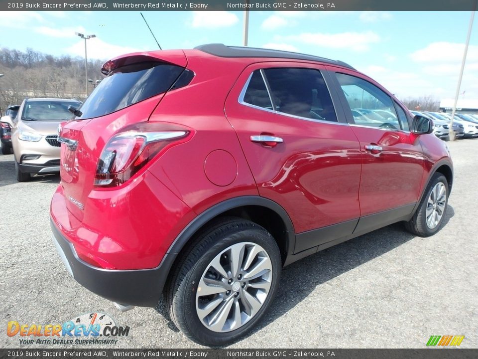 2019 Buick Encore Preferred AWD Winterberry Red Metallic / Ebony Photo #5