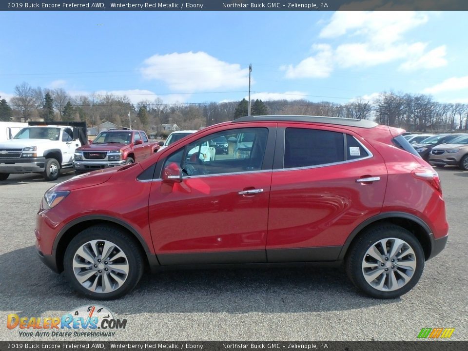 2019 Buick Encore Preferred AWD Winterberry Red Metallic / Ebony Photo #9