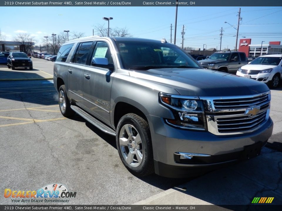 2019 Chevrolet Suburban Premier 4WD Satin Steel Metallic / Cocoa/Dune Photo #3